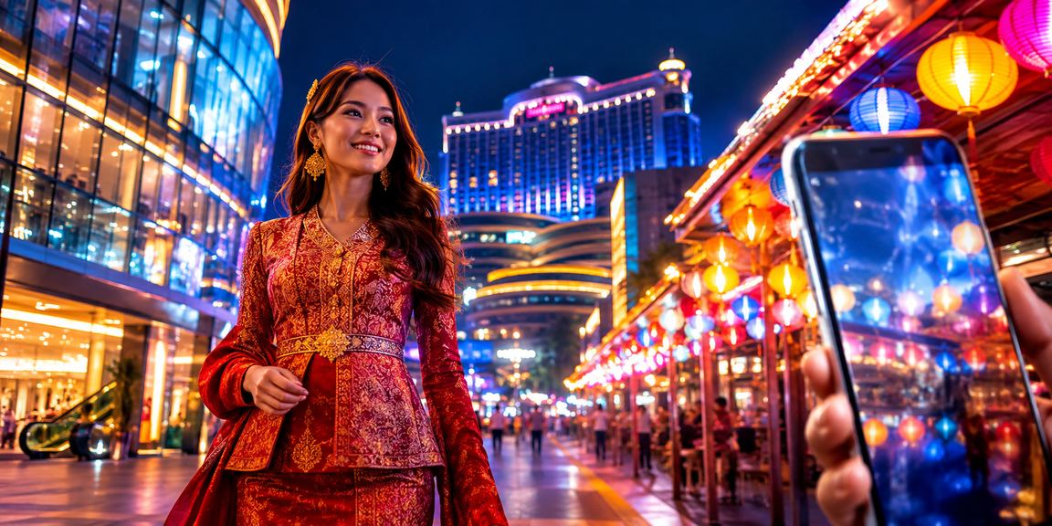 Pengguna Genting Highlands memainkan kasino mudah alih melalui aplikasi 4dcheck Android di telefon pintar