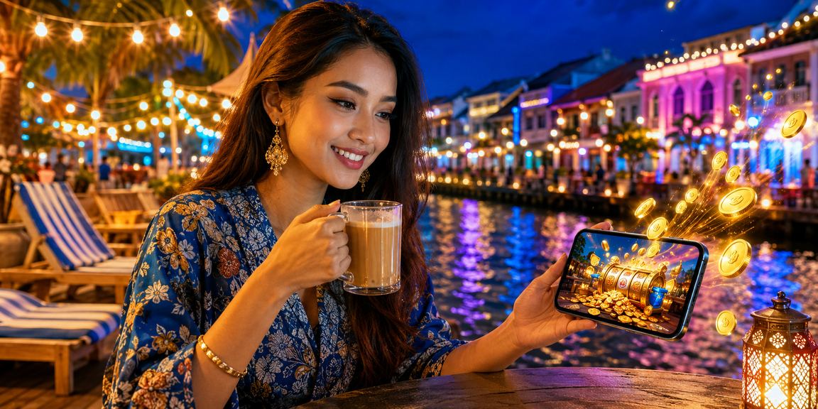 Pengalaman kasino mudah alih Melaka menunjukkan pengguna bermain permainan slot 4dcheck